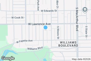 Map image of the property - 828 S Park Ave