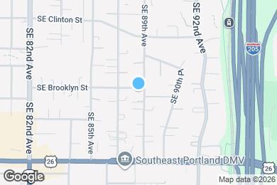 Map image of the property - 8822 SE Brooklyn St