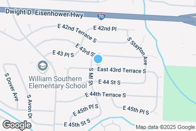 Map image of the property - 15500 East 43rd Terrace S