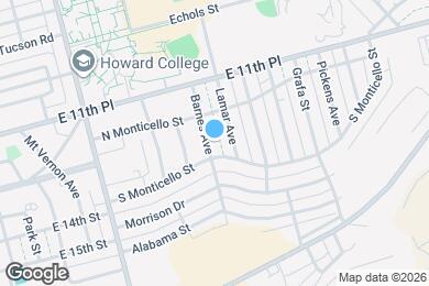 Map image of the property - 1303 Barnes Ave