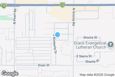 Map image of the property - 1646 E Melissa St
