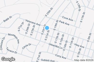 Map image of the property - 1006 S 21st St
