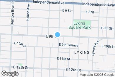 Map image of the property - 3731 E 9th St
