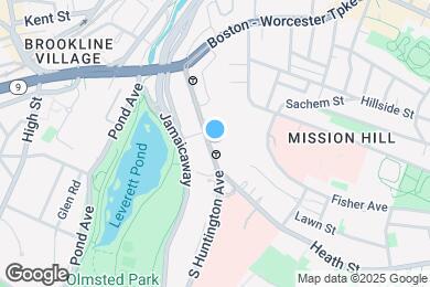 Map image of the property - 78 S Huntington Ave