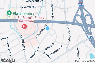 Map image of the property - 4333 Rosemont Dr #B