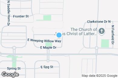 Map image of the property - 2431 E Weeping Willow Way