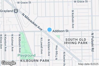 Map image of the property - 4261 W Addison St