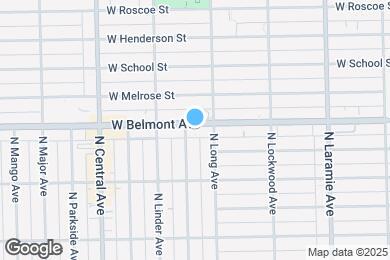 Map image of the property - 5419 W Belmont Ave