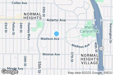 Map image of the property - 3590 Madison Ave