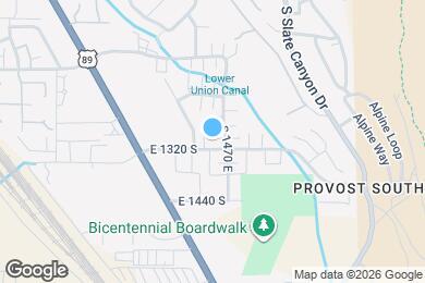 Map image of the property - 1444 E 1300 S