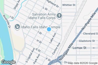 Map image of the property - 1260 Idaho Ave