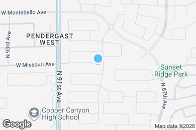 Map image of the property - 8909 W Missouri Ave