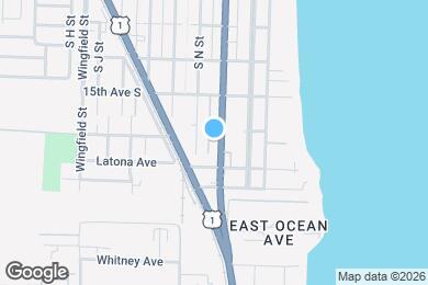 Map image of the property - 1609 S Federal Hwy Lake Worth, FL 33460