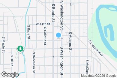 Map image of the property - 1220 S Washington St