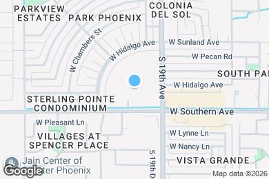 Map image of the property - Vista Ridge Apartments
