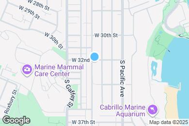 Map image of the property - 637 W 32nd St