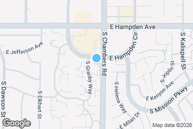 Map image of the property - 15252 E Hampden Cir