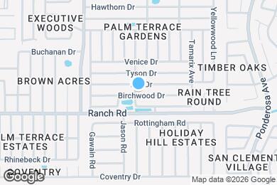 Map image of the property - 7701 Birchwood Dr