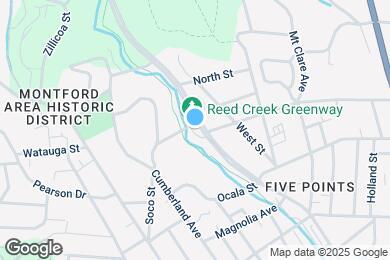 Map image of the property - Reed Creek Greenway Apartments