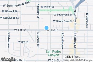 Map image of the property - 931 W 1st St