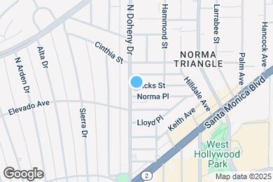Map image of the property - 838 N Doheny Dr