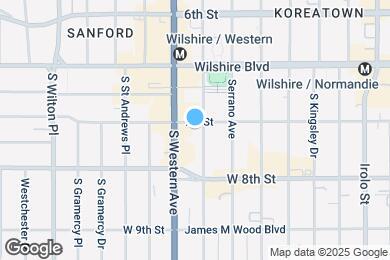 Map image of the property - 701 S Oxford Ave