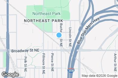 Map image of the property - 1202 Buchanan St NE