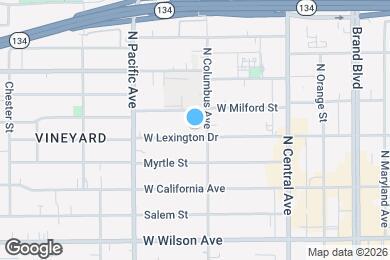 Map image of the property - 407-409 W Lexington Dr