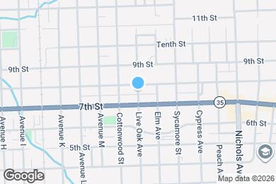 Map image of the property - 2002 Live Oak Ave