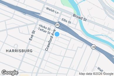 Map image of the property - 1732 Telfair St