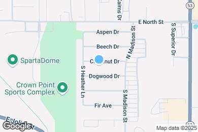 Map image of the property - 1643 Chestnut Dr