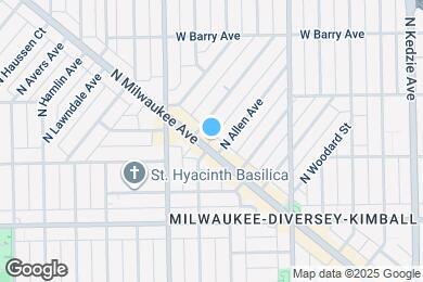 Map image of the property - 2909 N Milwaukee Ave