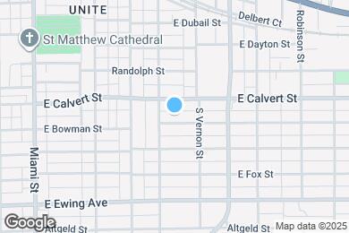 Map image of the property - 1343 E Bowman St