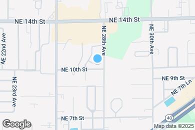Map image of the property - 2701 NE 10th St