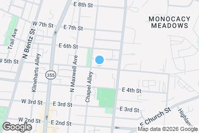 Map image of the property - 217 E 5th St