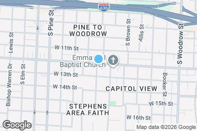 Map image of the property - 3421 W 12th St