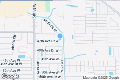 Map image of the property - 105 47th Ave Dr W