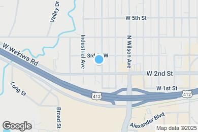 Map image of the property - 208 N Franklin Ave