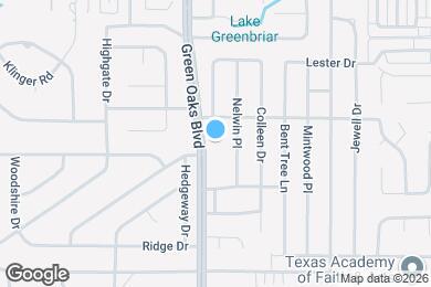 Map image of the property - 2607 W Green Oaks Blvd