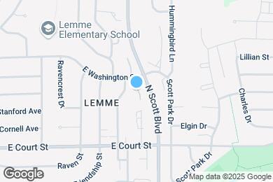 Map image of the property - 137 S Scott Blvd