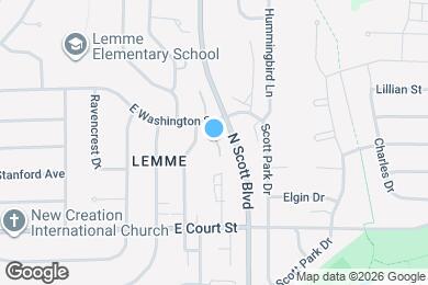 Map image of the property - 173 S Scott Blvd