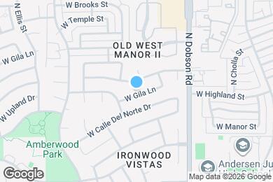 Map image of the property - 2058 W Gila Ln