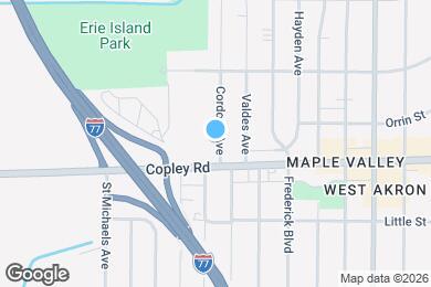 Map image of the property - 916 Cordova Ave