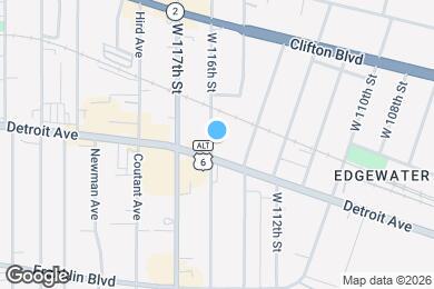 Map image of the property - 1381 W 116th St