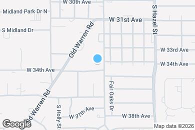 Map image of the property - 2603 W 34th Ave