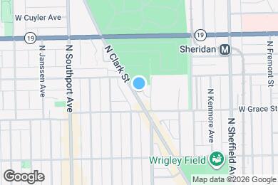 Map image of the property - 3831 N Clark St