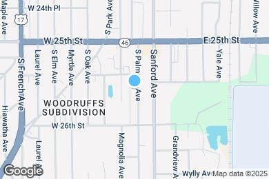 Map image of the property - 2542 S Palmetto Ave