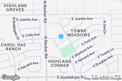 Map image of the property - 4038 E Encinas Ave