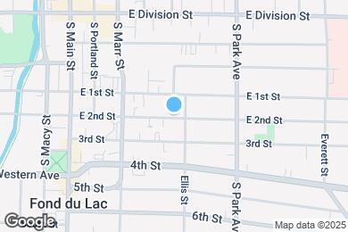 Map image of the property - 131 E 2nd St