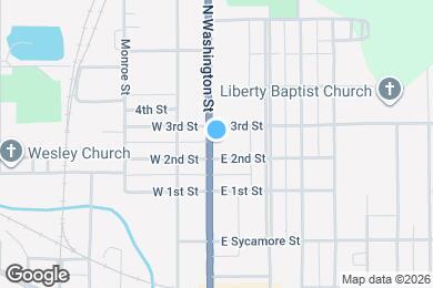 Map image of the property - 508 N Washington St